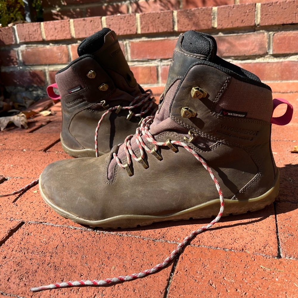 Vivo barefoot men’s hiking boots - brown leather